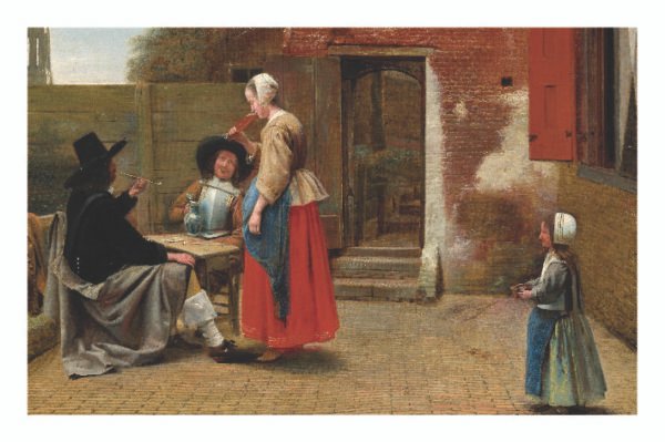 Bir Hollanda Avlusu - 1658 - Pieter de Hooch - Görsel 6
