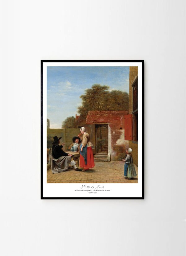 Bir Hollanda Avlusu - 1658 - Pieter de Hooch - Görsel 2